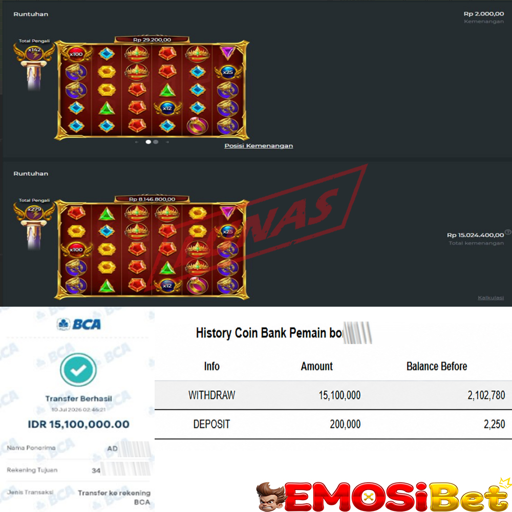 BUKTI JP MEMBER EMOSIBET
