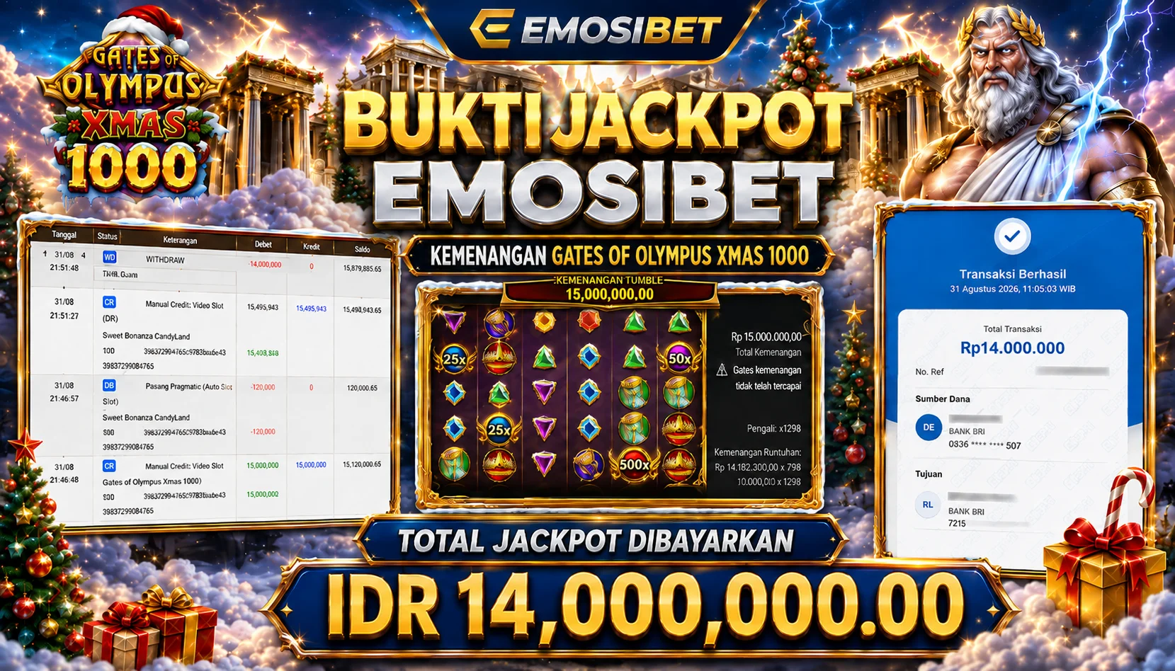 BUKTI JP MEMBER EMOSIBET
