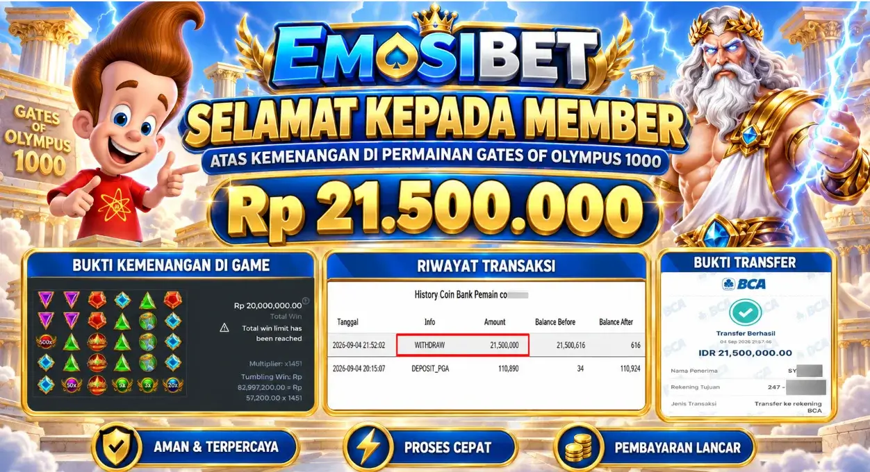 BUKTI JP MEMBER EMOSIBET